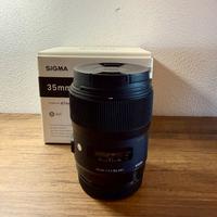 Obiettivi Sigma 35mm f/1.4 ART Canon