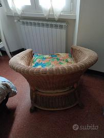 poltrona vimini 