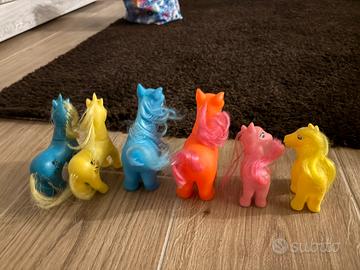 pony in gomma n.6 pezzi