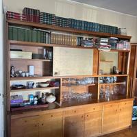 Grande mobile libreria con scrivania – stile mid-c