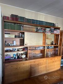 Grande mobile libreria con scrivania – stile mid-c