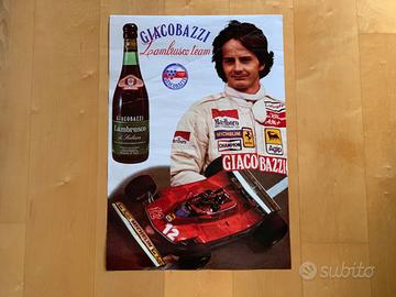1979 Poster Gilles Villeneuve / sponsor Giacobazzi