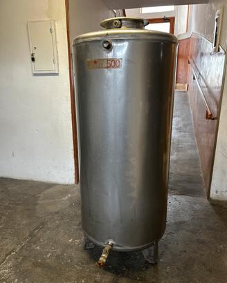 Serbatoio acciaio inox 500l