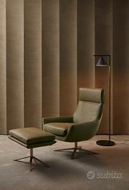 Poltrona Joy High Giulio Marelli con Pouf