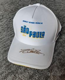 Cappellino Gp Brasile F1 autografato da Leclerc