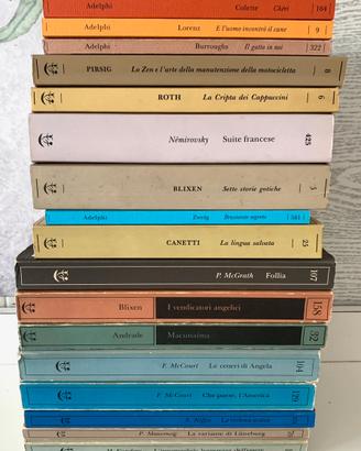 17 libri edizioni Adelphi