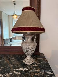 Lampada antica anni 1920 con bajour