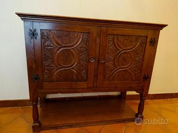 Madia e panca contenitiva artigianali