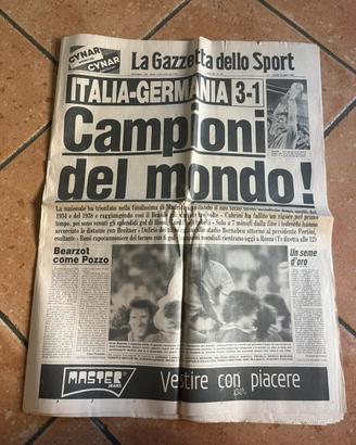 Gazzetta Ufficiale Vittoria Italia 1982