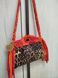 pochette leopardata handmade 