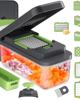 Taglia Verdure, Mandolina 7 in 1 Multifunzione