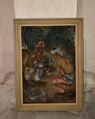 Dipinto Balinese risalente al 1963 firmato