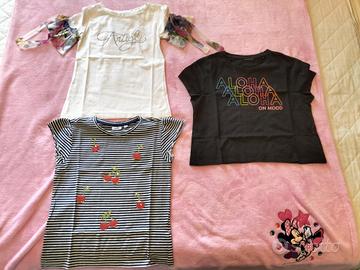tre t shirt bambina 9-10 anni  Artigli 