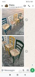 sedie impagliate