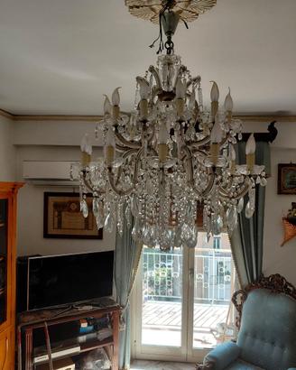 Lampadario veneziano in cristallo