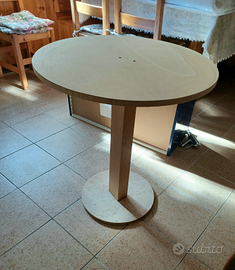 Tavolino rotondo in compensato