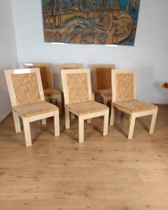 sedie laccate design anni 80