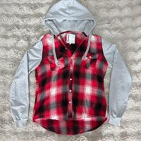 Camicia Terranova Uomo XL Rosso/Nero Cappuccio