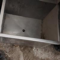 lavandino in acciaio per attività 