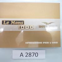 Guzzi LE MANS 1000 libretto istruzioni per l'uso m