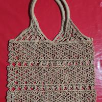 Borsa in corda macramè 