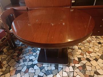 🍽️ Tavolo Rotondo Allungabile con Base Centrale