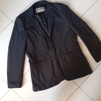 Giacca nera da uomo con piumino all'interno, tg 50