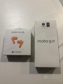 Telefono Motorola  con auricolari