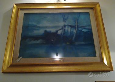 Quadro olio su tela pittore italiano