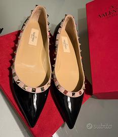 Valentino Garavani ballerine Rockstud vernice 37,5