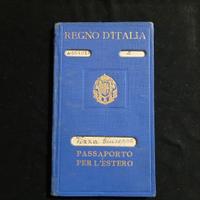 Passaporto Regno Italia 1931 Consolare Akron Ohio 