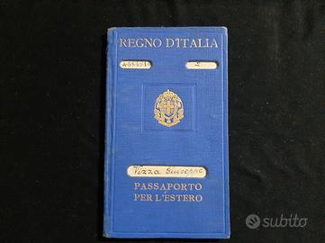 Passaporto Regno Italia 1931 Consolare Akron Ohio 