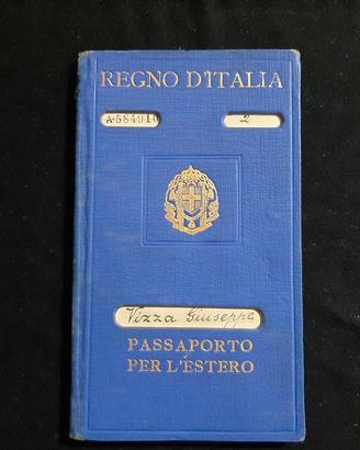 Passaporto Regno Italia 1931 Consolare Akron Ohio 