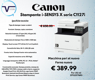Stampante Canon i - SENYS Serie C1127i