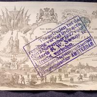 Olanda Biglietto della lotteria Rotterdam 1870.