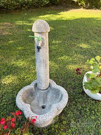 Fontana da giardino quadrifoglio cemento