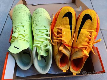 scarpe da calcio per ragazzi Puma e Nike 38/39