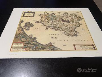 Carta Ischia isola olim aenaria - Janssonius 1657