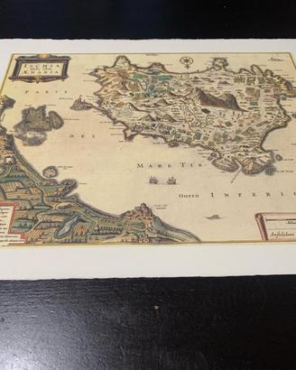 Carta Ischia isola olim aenaria - Janssonius 1657