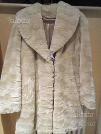 Pelliccia bianca ecol. come nuova
