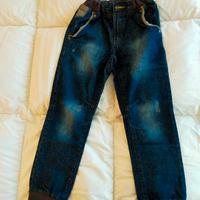 Jeans bimbo 7_8 anni felpati