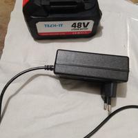 BATTERIA AL LITIO 48v + CARICABATTERIA 