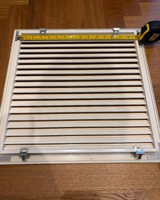 2 griglie di aerazione 40x40 in alluminio