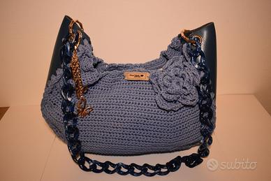 Borsa fatta a mano Blu