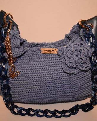 Borsa fatta a mano Blu