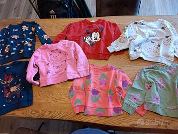 Felpe invernali taglia 104