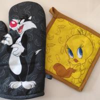 Presina e Guanto da Cucina Titti e Gatto Silvestro