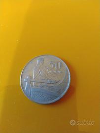 MONETA 50 SENTIMO LETTONIA