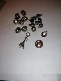 lotto 18 charm compatibile con bracciale pandora