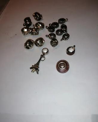 lotto 18 charm compatibile con bracciale pandora